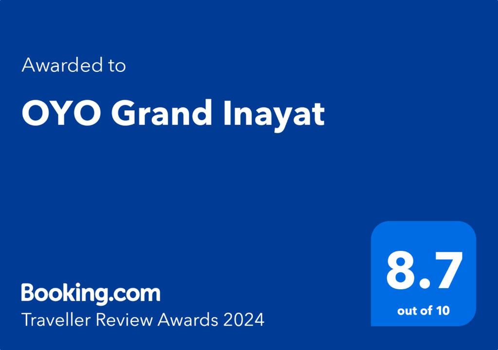 Сертификат, награда, табела или друг документ на показ в OYO Grand Inayat