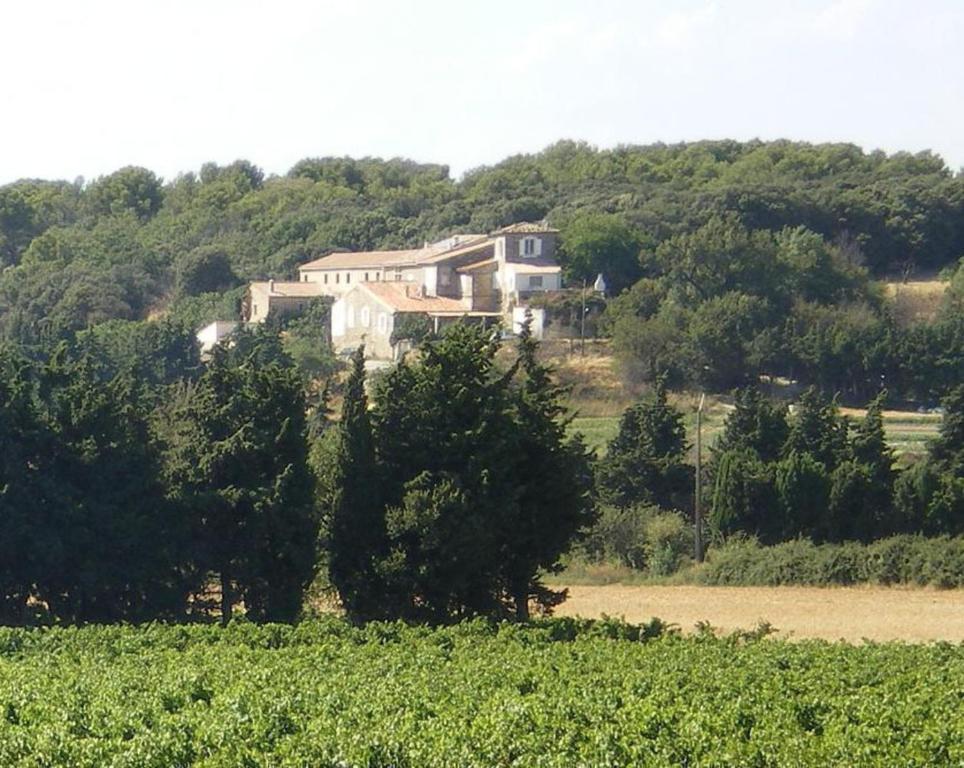 een huis op een heuvel in een veld bij Appart Hôtel - Nature et Spa in Aurons