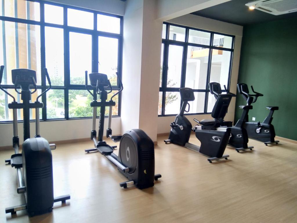 Fitness centrum a/nebo fitness zařízení v ubytování Sann's Lodge