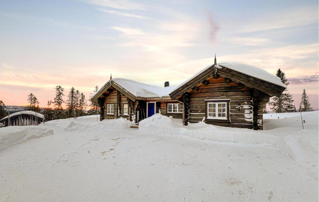 Το 3 Bedroom Gorgeous Home In Sjusjøen τον χειμώνα