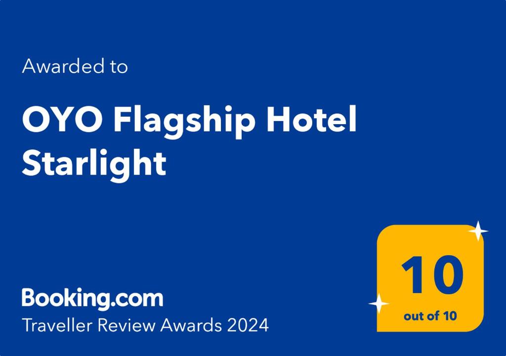 Hotel Starlight tesisinde sergilenen bir sertifika, ödül, işaret veya başka bir belge