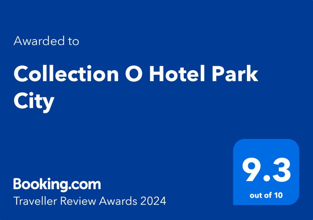 Sertifikat, nagrada, logo ili drugi dokument prikazan u objektu Collection O Hotel Park City