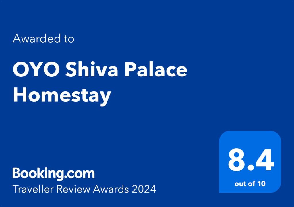 Certifikat, nagrada, znak ali drug dokument, ki je prikazan v nastanitvi OYO Shiva Palace Homestay