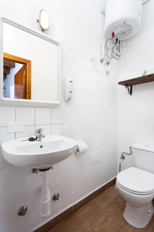 Koupelna v ubytování El Hostal del Cubo