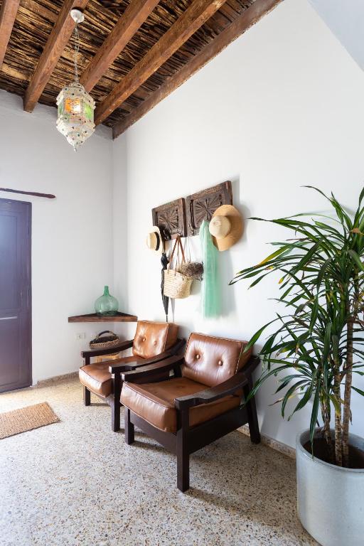 Posezení v ubytování El Hostal del Cubo