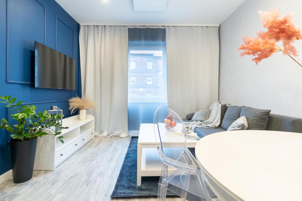 Apartament BIANCO w sercu Śląska - One-Bedroom Apartment