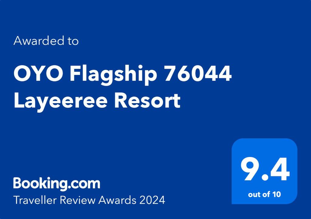 um rectângulo azul com as palavras oxo flippibility uma página web em OYO Flagship 76044 Layeeree Resort em Bālianta