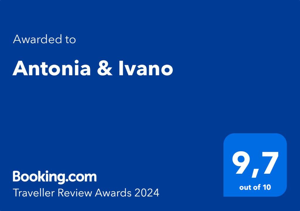 Сертификат, награда, вывеска или другой документ, выставленный в Antonia & Ivano