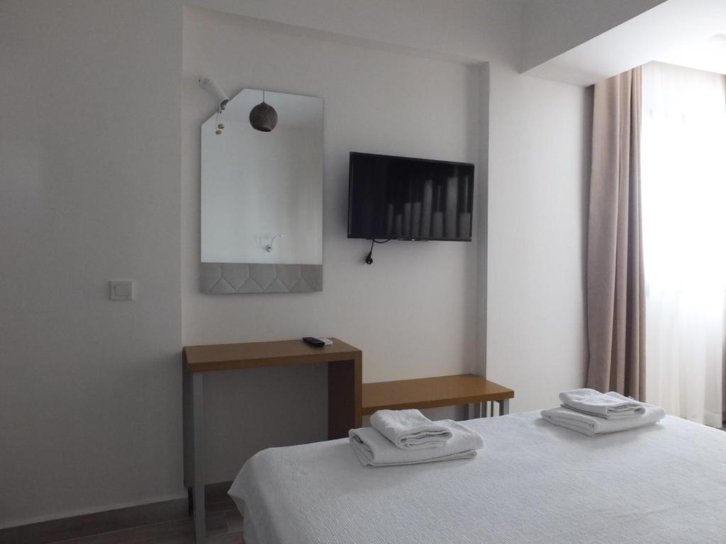 Postel nebo postele na pokoji v ubytování Eda Motel