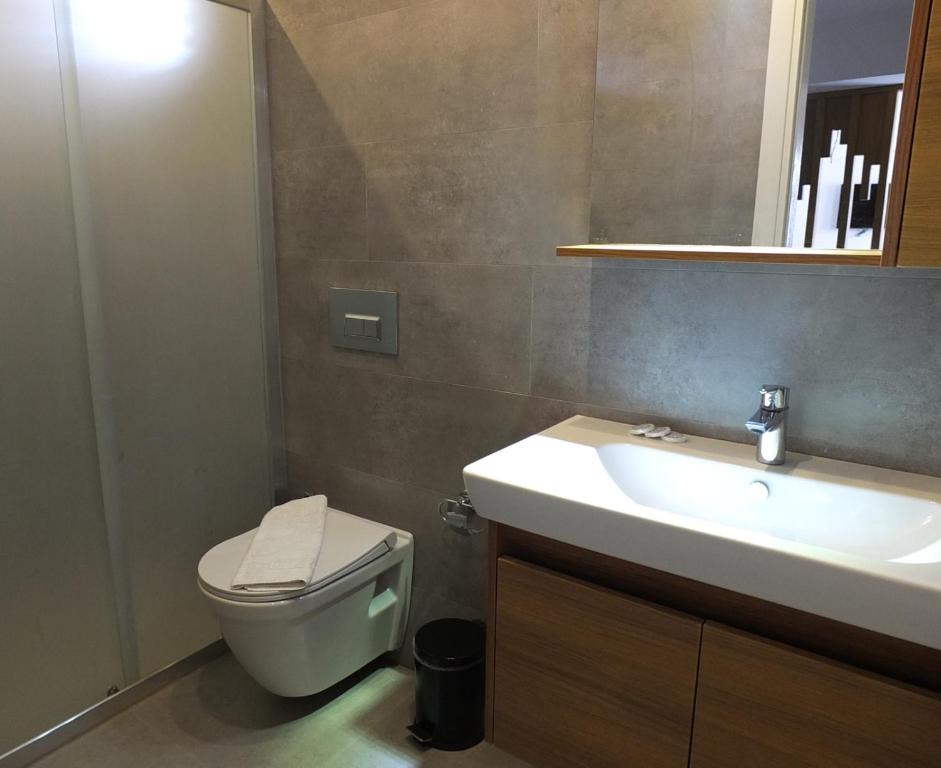 Koupelna v ubytování Eda Motel