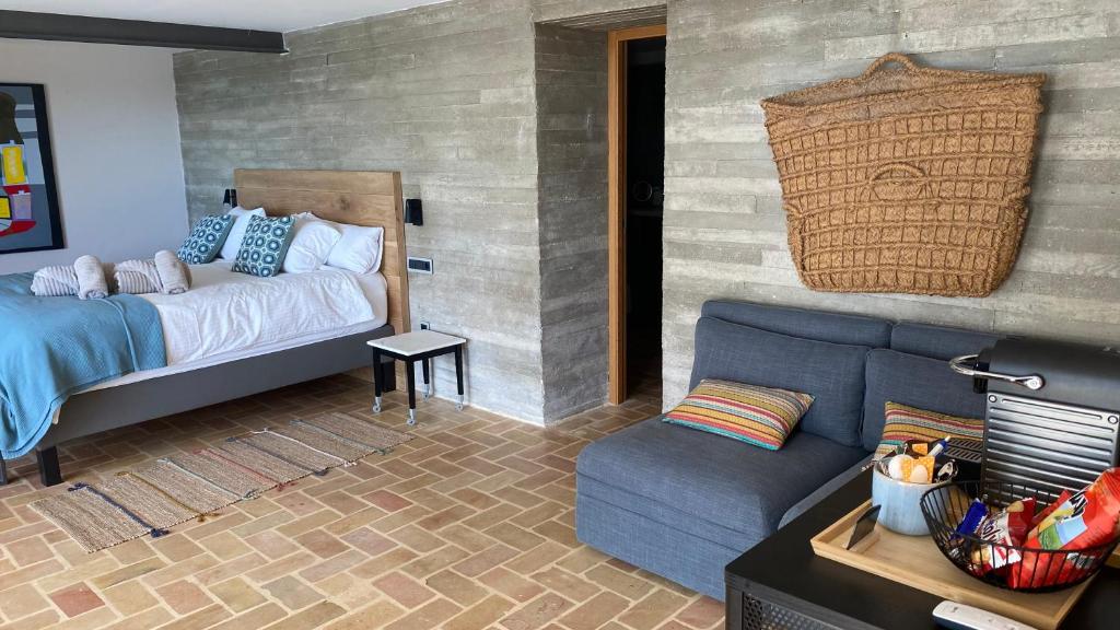 Postel nebo postele na pokoji v ubytování El jardin Botánico Villa LUZ