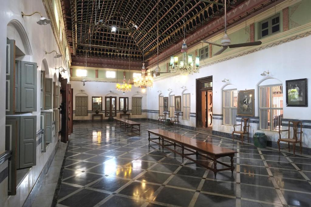 Restaurace v ubytování Saratha Vilas Chettinad