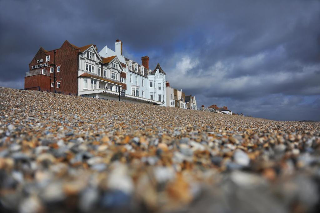 a large building on top of a large pile of towels at The Brudenell in Aldeburgh