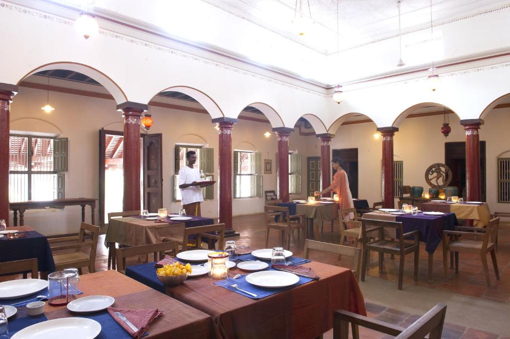 Restaurace v ubytování Saratha Vilas Chettinad
