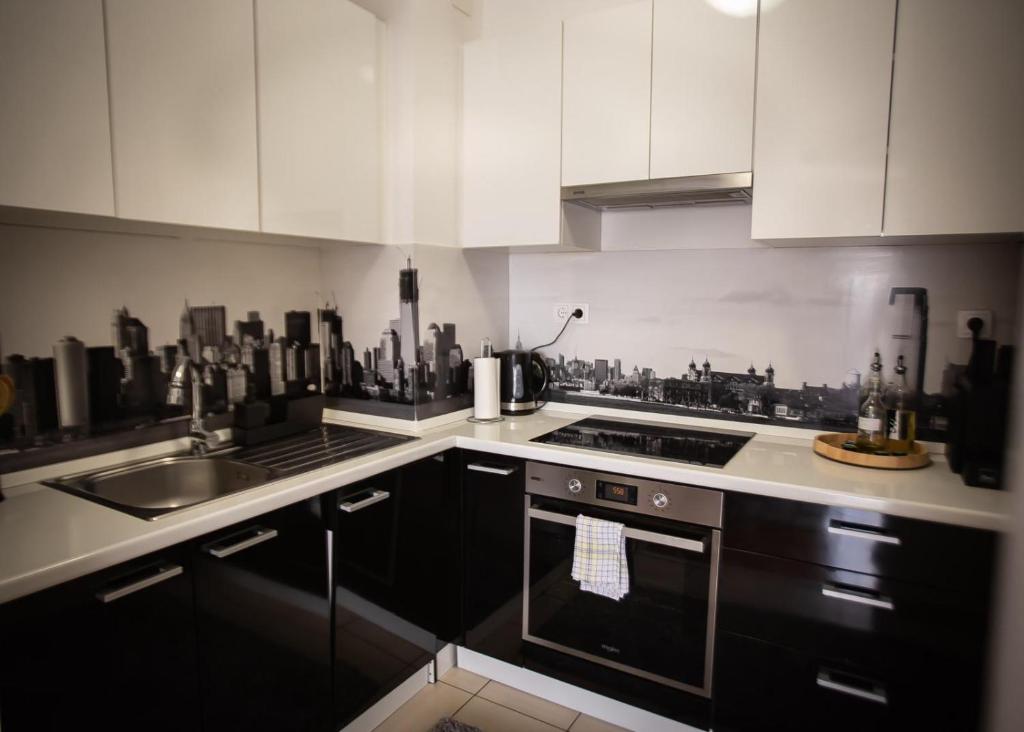 Kuchyňa alebo kuchynka v ubytovaní Apartman Elly