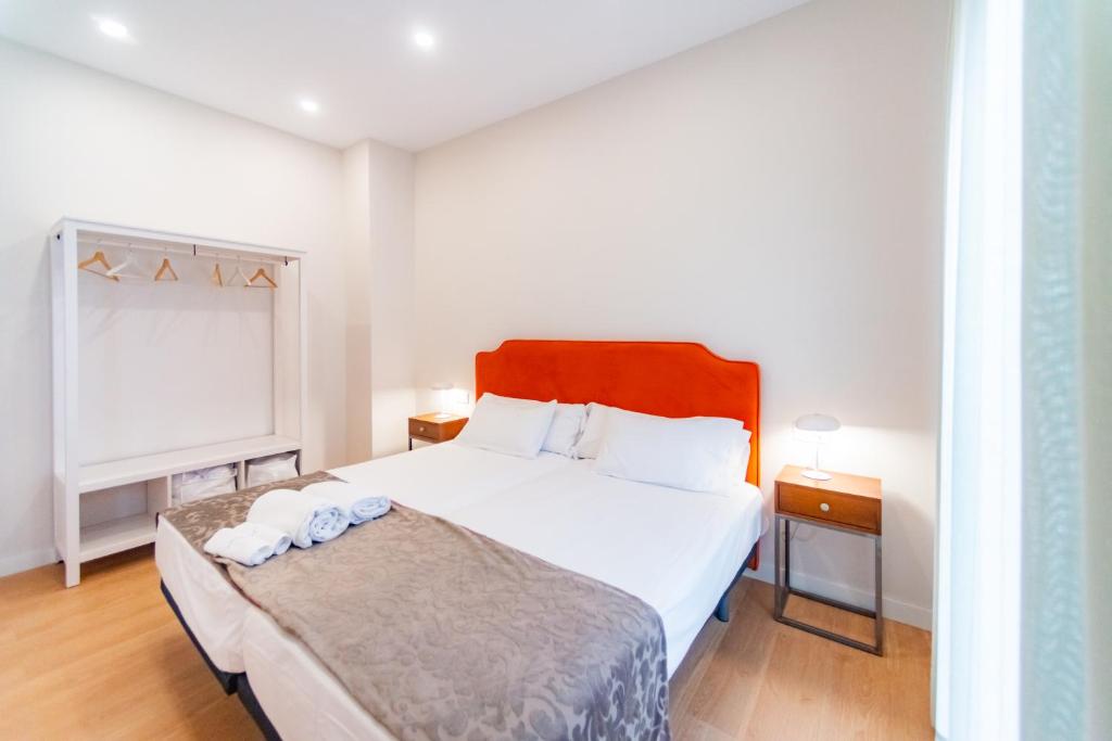 Postel nebo postele na pokoji v ubytování Casa San Mateo