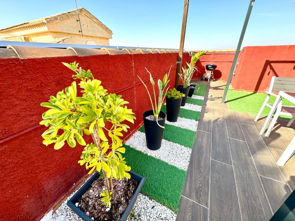 Balkón alebo terasa v ubytovaní 4 Estudio-Solárium Gran Alacant