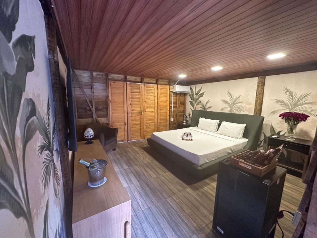 Postel nebo postele na pokoji v ubytování Pousada Beach House Coqueirinho