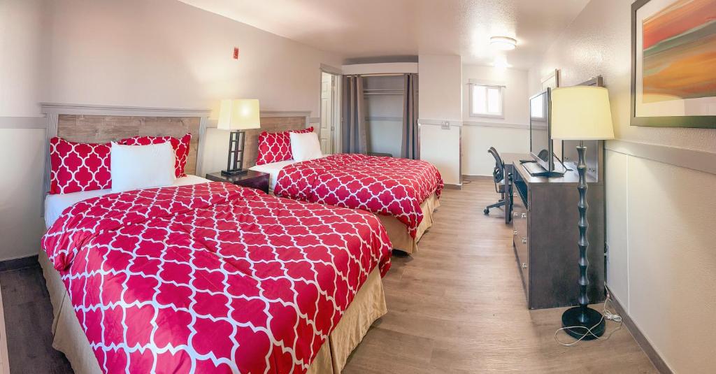 Postel nebo postele na pokoji v ubytování Best Motel