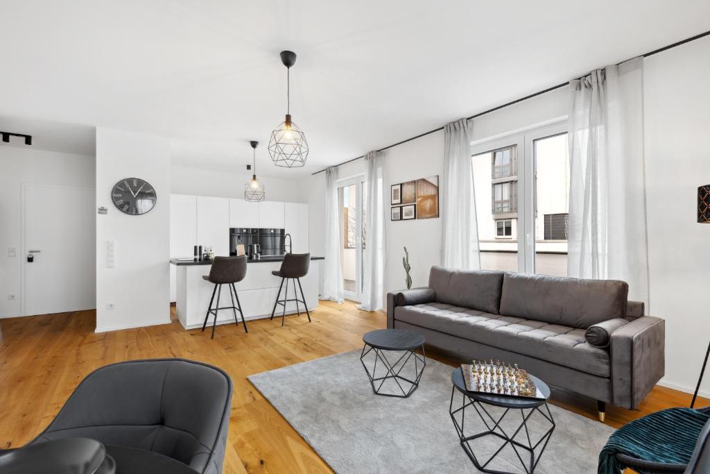 Χώρος καθιστικού στο PEAKview: Penthouse / Zentrum / Netflix