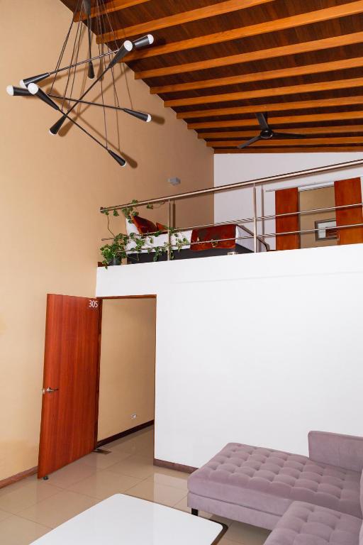 Posezení v ubytování Hotel Laureles Loft