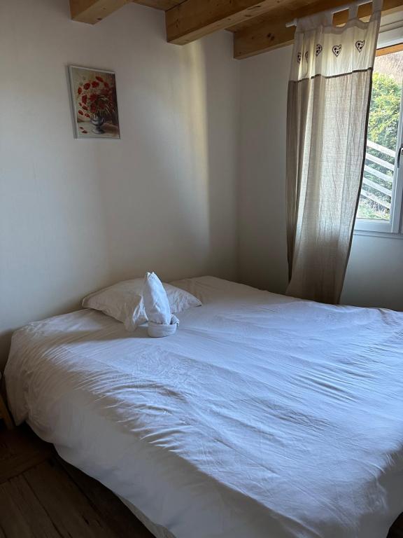 Postel nebo postele na pokoji v ubytování Augustine Appartement T3 Mezzanine