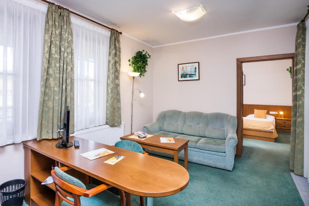 Posezení v ubytování Hotel Jelínkova vila