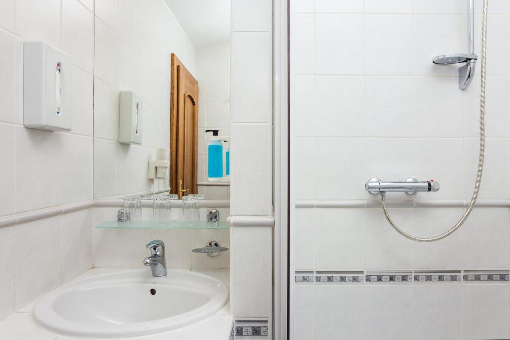 Koupelna v ubytování Hotel Jelínkova vila