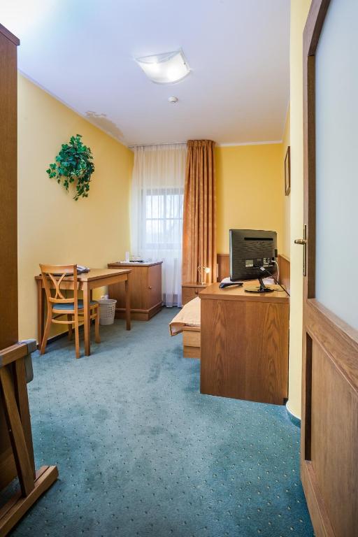 TV a/nebo společenská místnost v ubytování Hotel Jelínkova vila