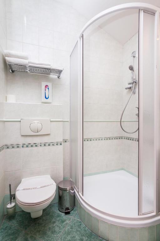 Koupelna v ubytování Hotel Jelínkova vila