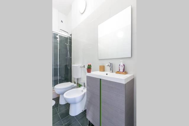 Koupelna v ubytování B&B Degli Artisti Suite