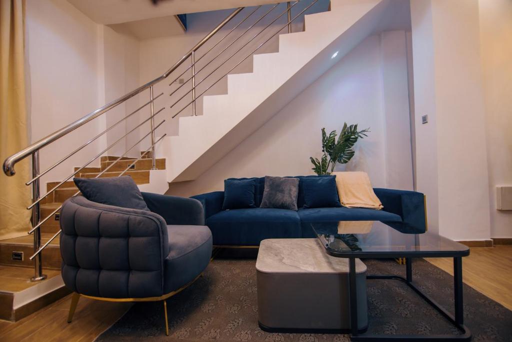 Posezení v ubytování Big chill stays (luxe suits)