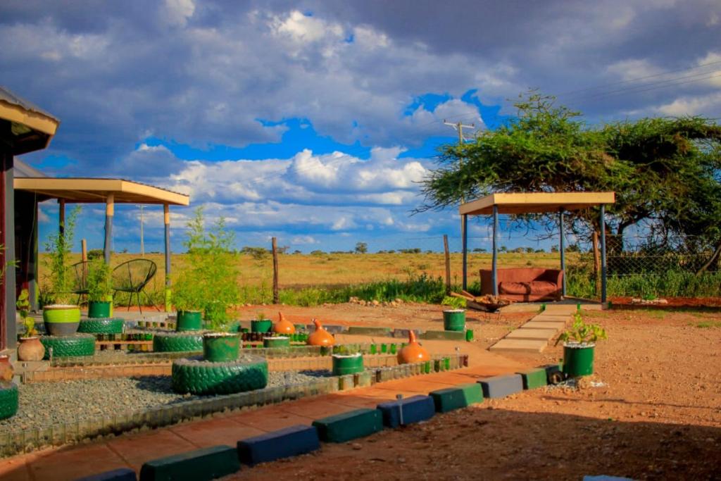 Zahrada ubytování Amanya 3-Bedroom Hut Amboseli