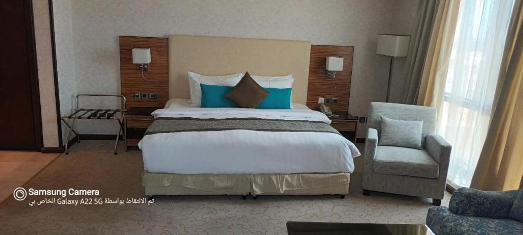 Postel nebo postele na pokoji v ubytování فندق الشهباء جده Al Shahba Jeddah