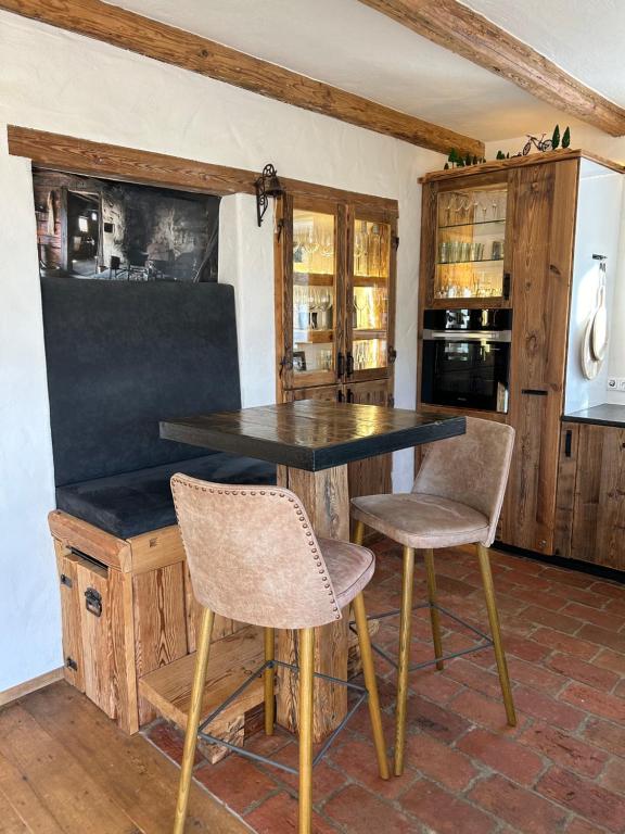 Kuchyň nebo kuchyňský kout v ubytování Almhaus Chalet 607 - Lachtal