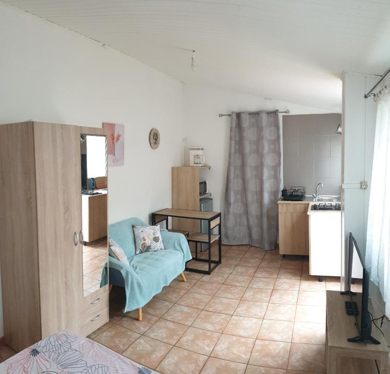 Postel nebo postele na pokoji v ubytování Ti Caz Emma