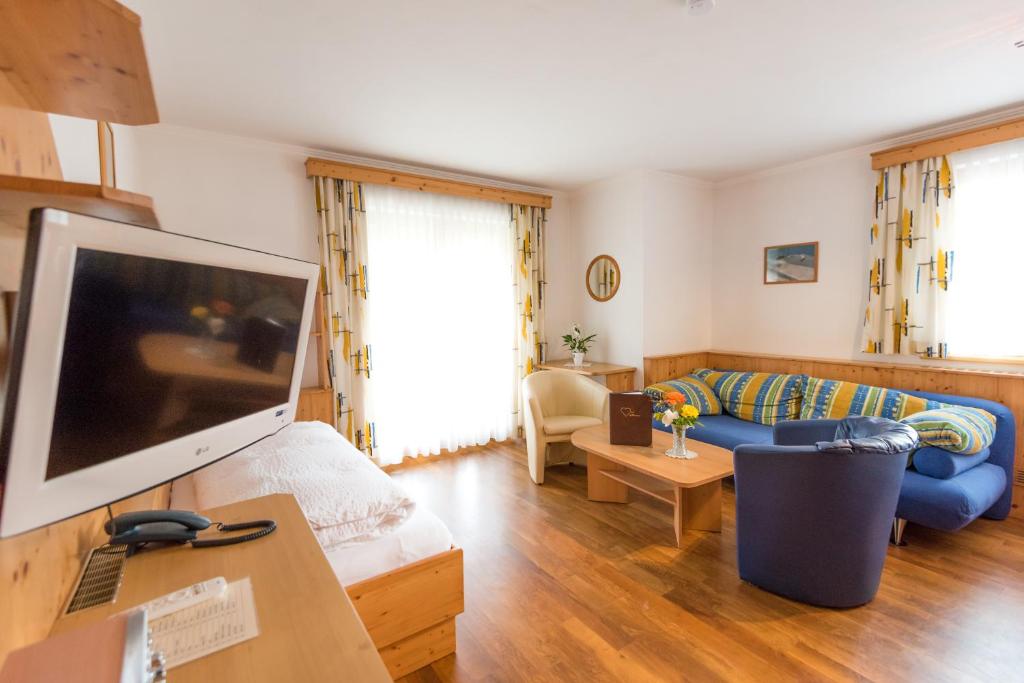TV a/nebo společenská místnost v ubytování Pension- Appartement Kristall