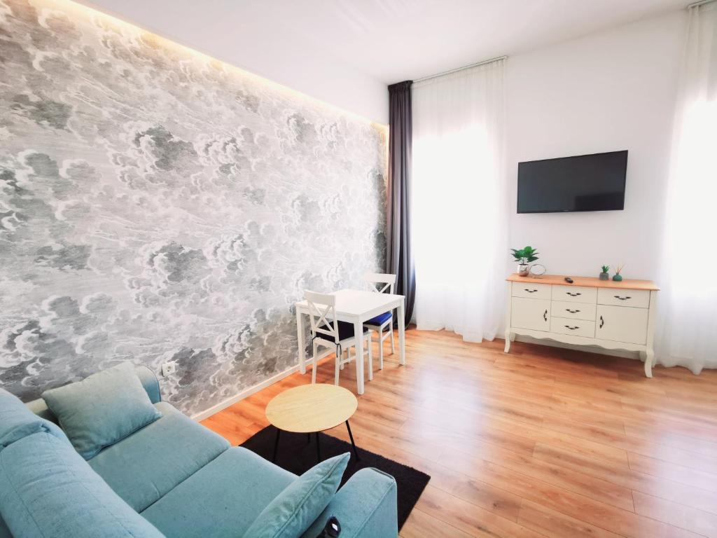 TV a/nebo společenská místnost v ubytování A&M Apartment and Rooms