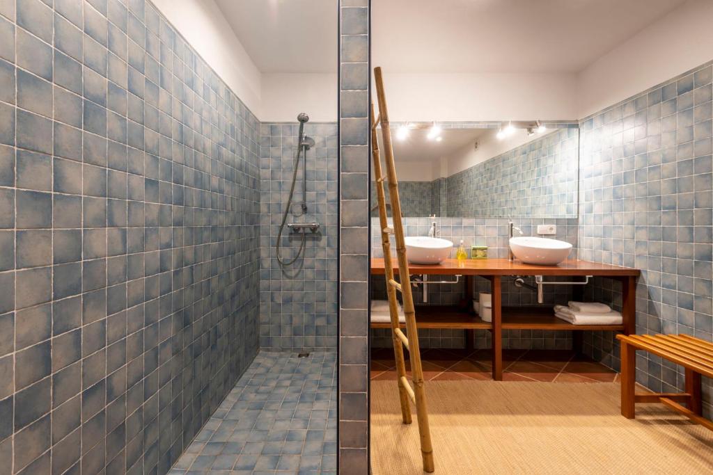 Koupelna v ubytování Hostal Can Xicu