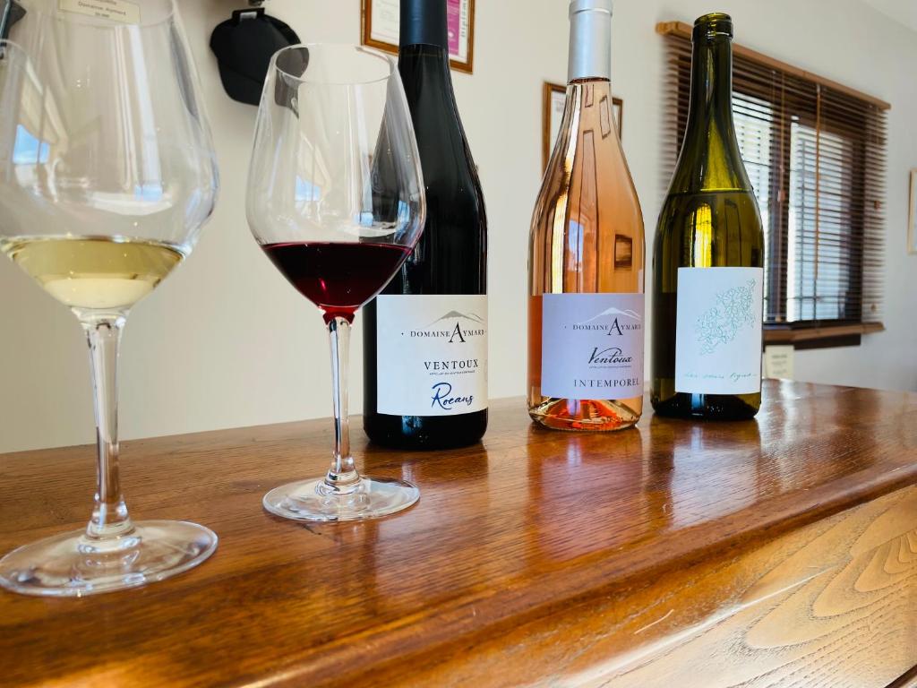 Nápoje v ubytování Gîte Les Vignes