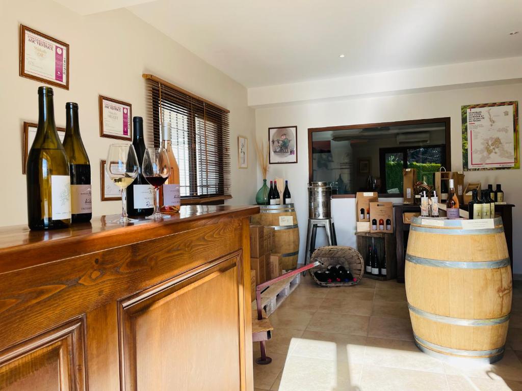 Nápoje v ubytování Gîte Les Vignes