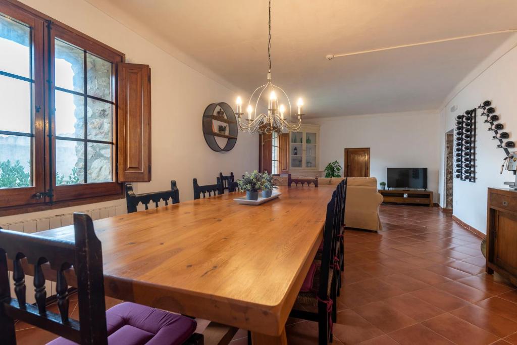 TV a/nebo společenská místnost v ubytování Hostal Can Xicu
