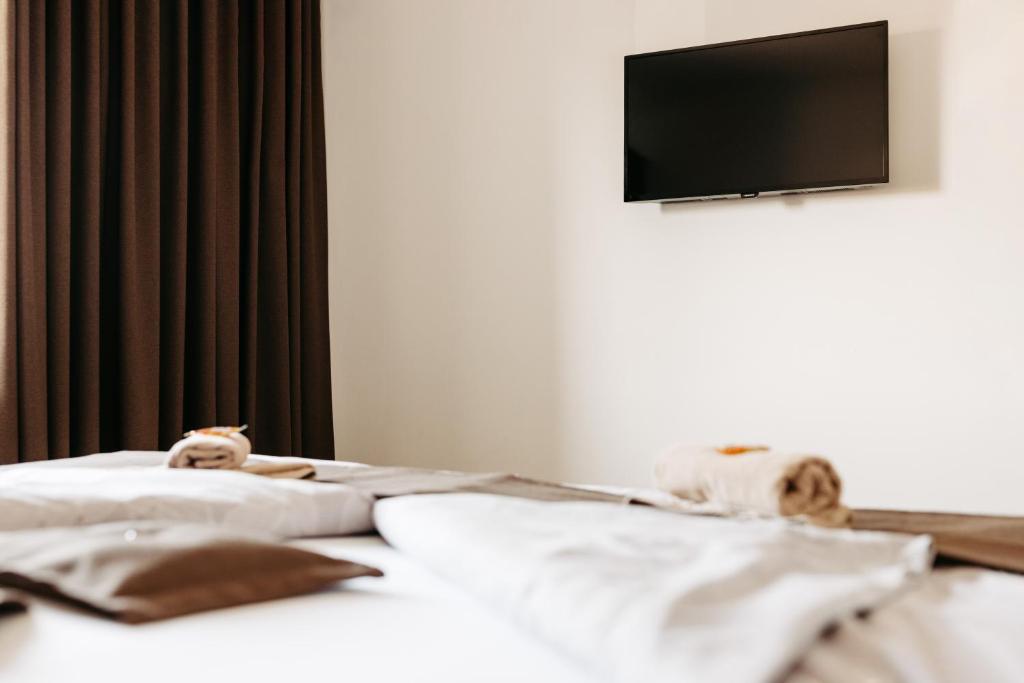 Katil atau katil-katil dalam bilik di Hotel Murat