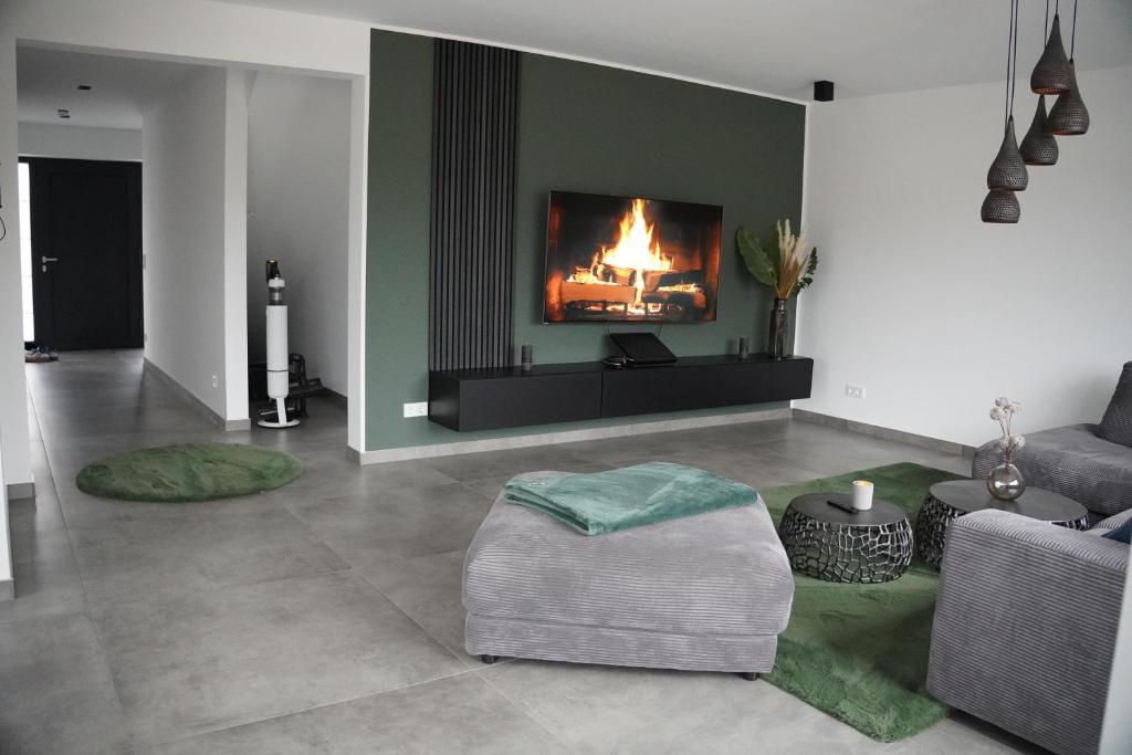 Posezení v ubytování Ferienhaus in Lüneburg