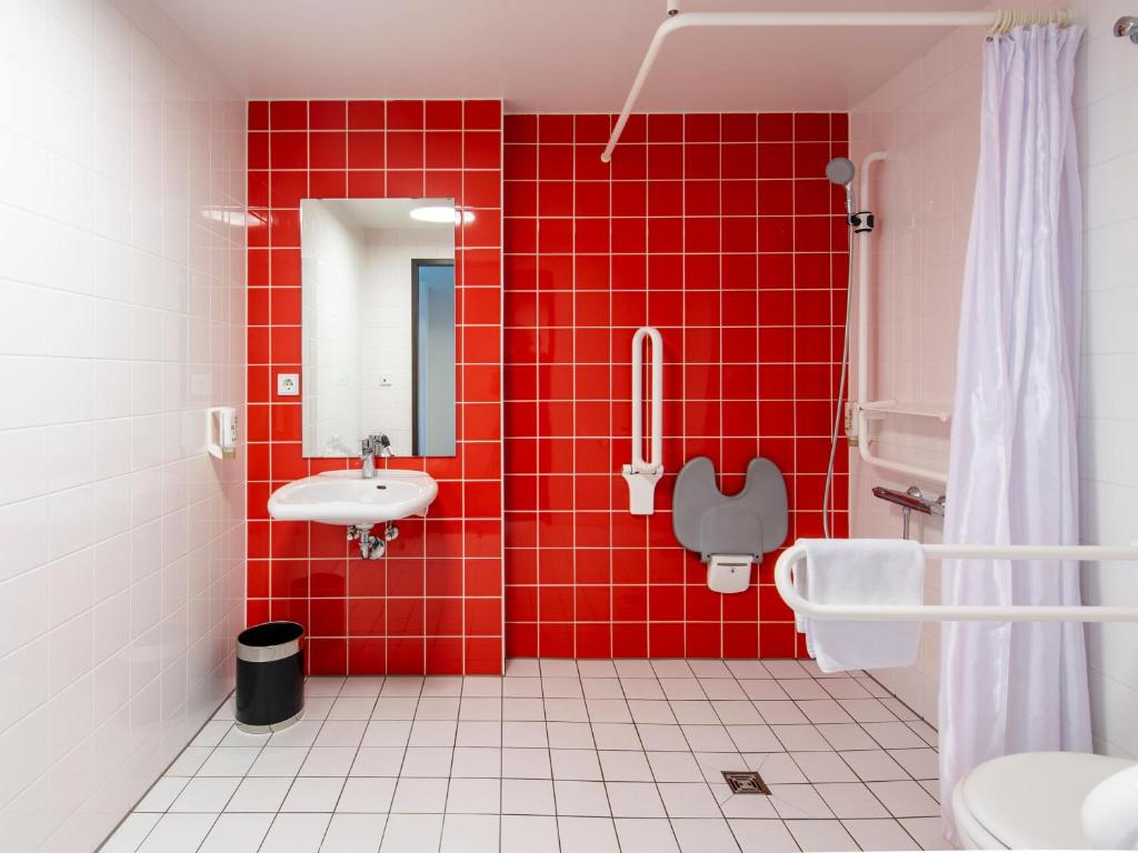 Koupelna v ubytování B&B Hotel Passau