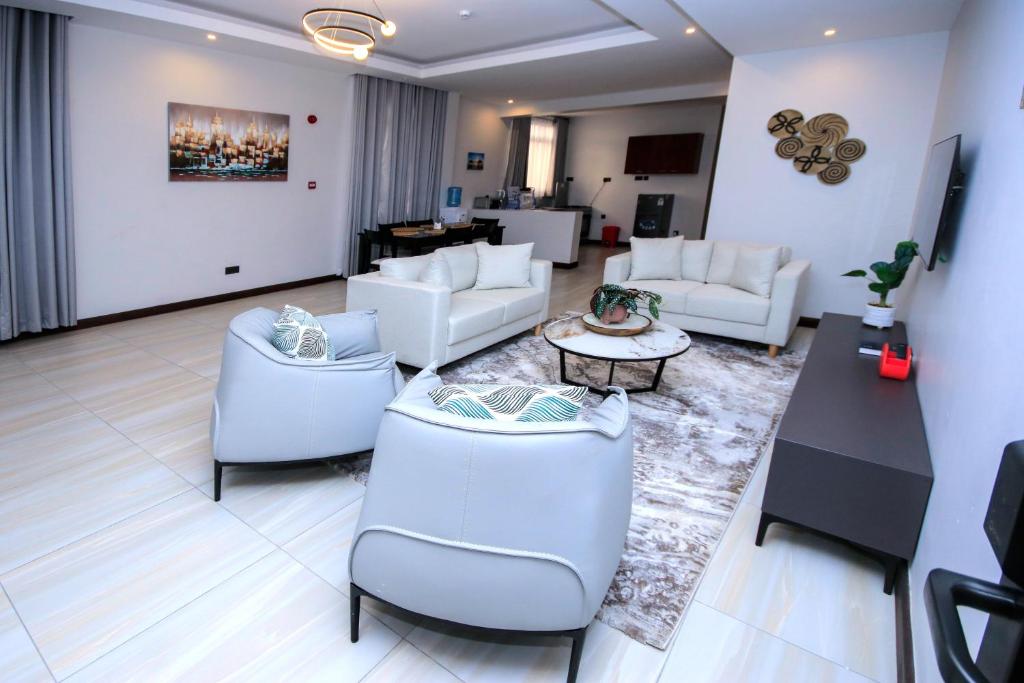 Posezení v ubytování Lemaiyan Suites