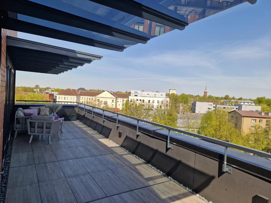 Μπαλκόνι ή βεράντα στο Artisa Riia Str 20a Luxury Penthouse Apartment