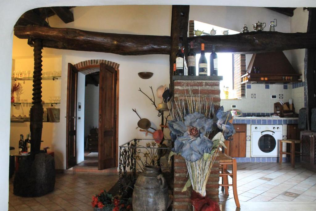 Kuchyň nebo kuchyňský kout v ubytování B&B Villa Loriana