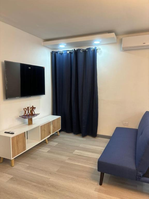 TV a/nebo společenská místnost v ubytování Villa Maria