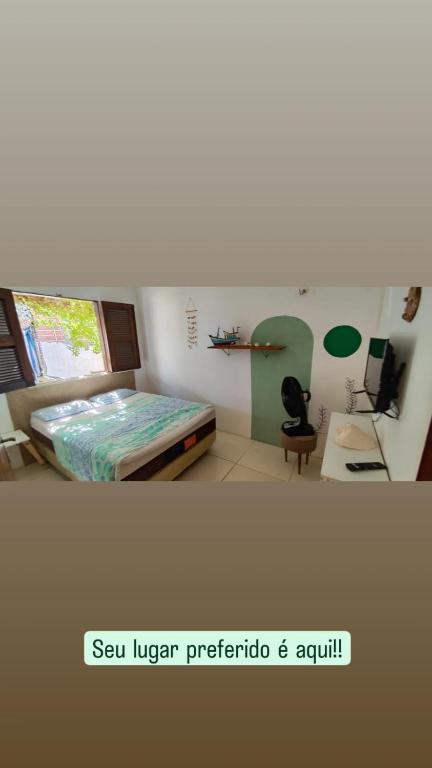 Voodi või voodid majutusasutuse Chalés Residência Tatiane toas
